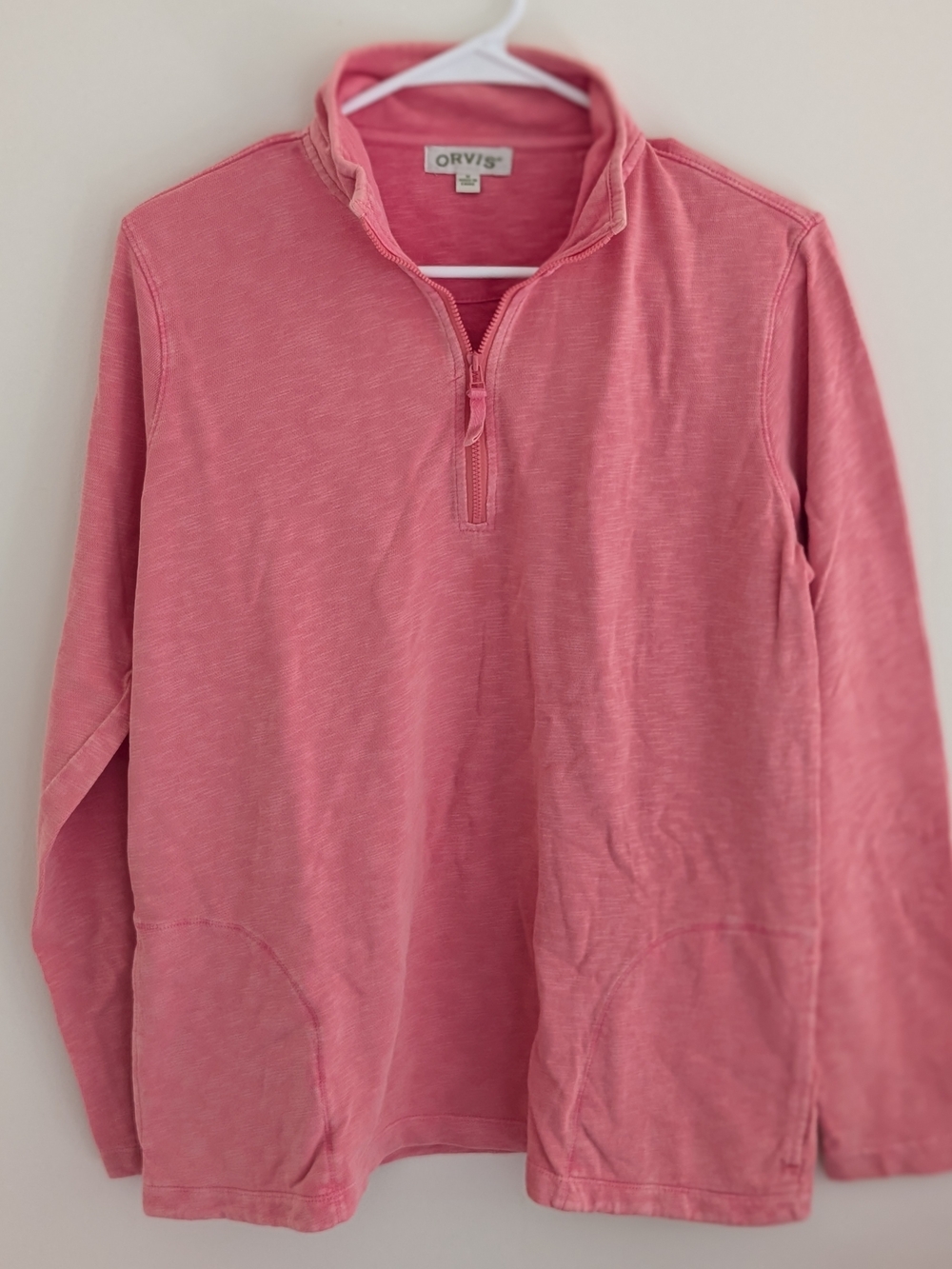 Orvis Pink Half-Zip Women's Pullover Hoodie